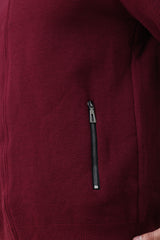 CORELINE ZIP SWEATER-MAROON