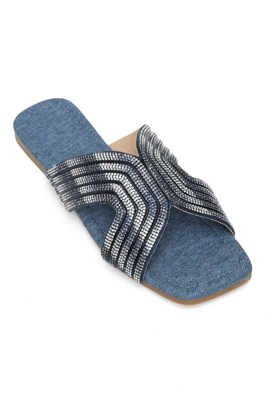 DAZZLE DENIM SLIDE-JEANS