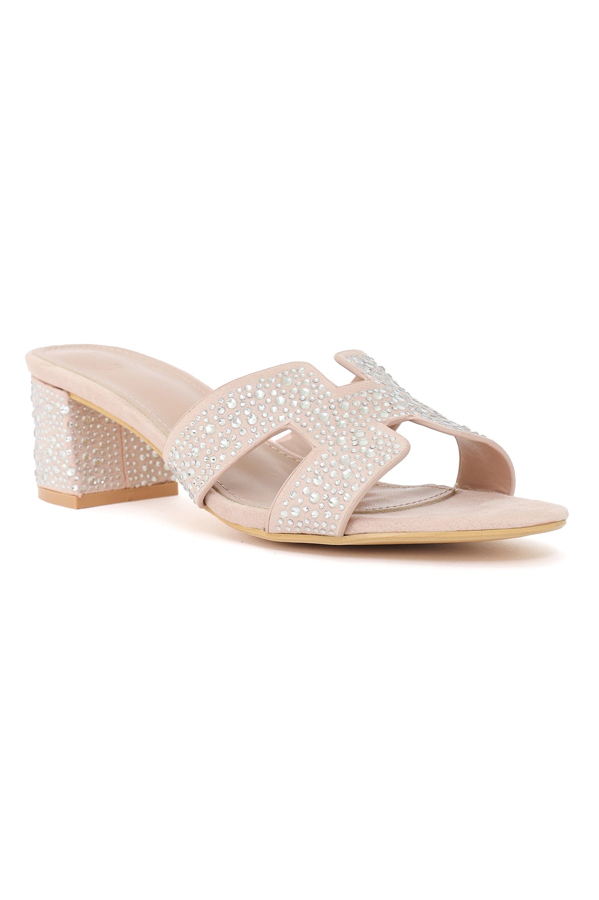 GLIMMER GLIDE BLOCK HEEL-PINK