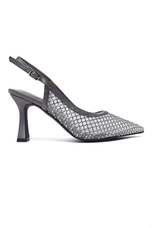 PRISMA SLING HEEL-PEWTER