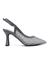 PRISMA SLING HEEL-PEWTER