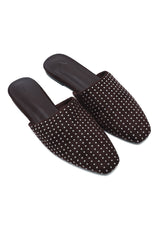 SHIMMER WALK MULE-COFFEE