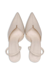 TOE STILETTO SLINGBACK-BEIGE