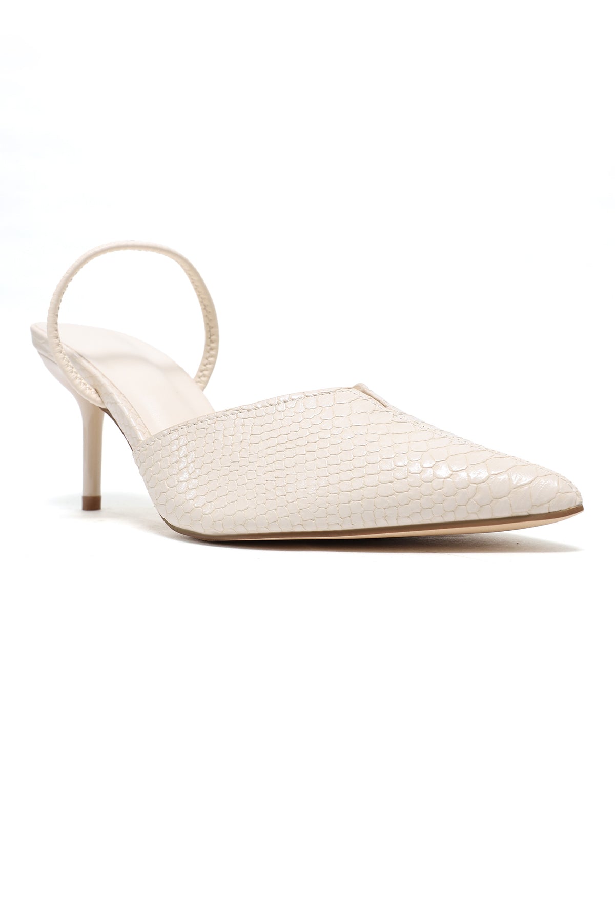 TOE STILETTO SLINGBACK-BEIGE