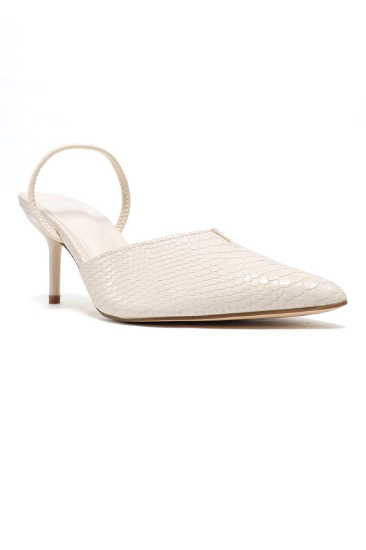TOE STILETTO SLINGBACK-BEIGE