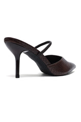 TOE STILETTO SLINGBACK-COFFEE