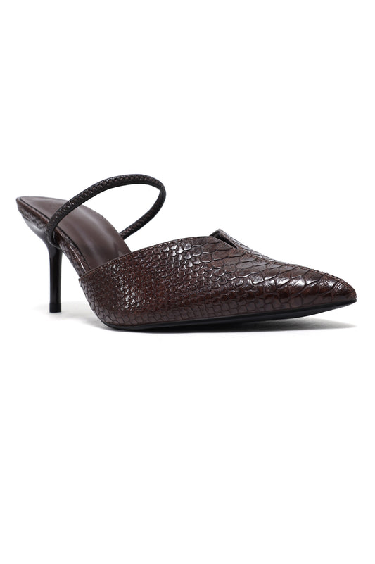 TOE STILETTO SLINGBACK-COFFEE