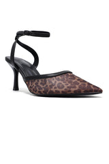LEOPARD MESH SLINGBACK-LEOPARD