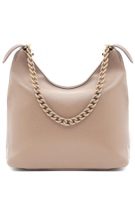 ELEGANT CHAIN STRAP BAG-KHAKI