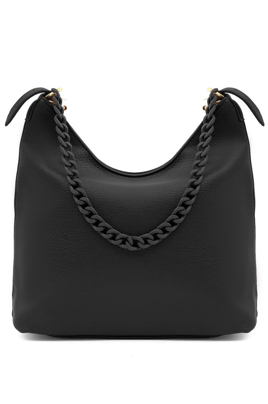 ELEGANT CHAIN STRAP BAG-BLACK