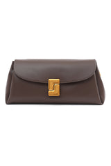 CHAIN ACCENT SHOULDER BAG-COFFEE