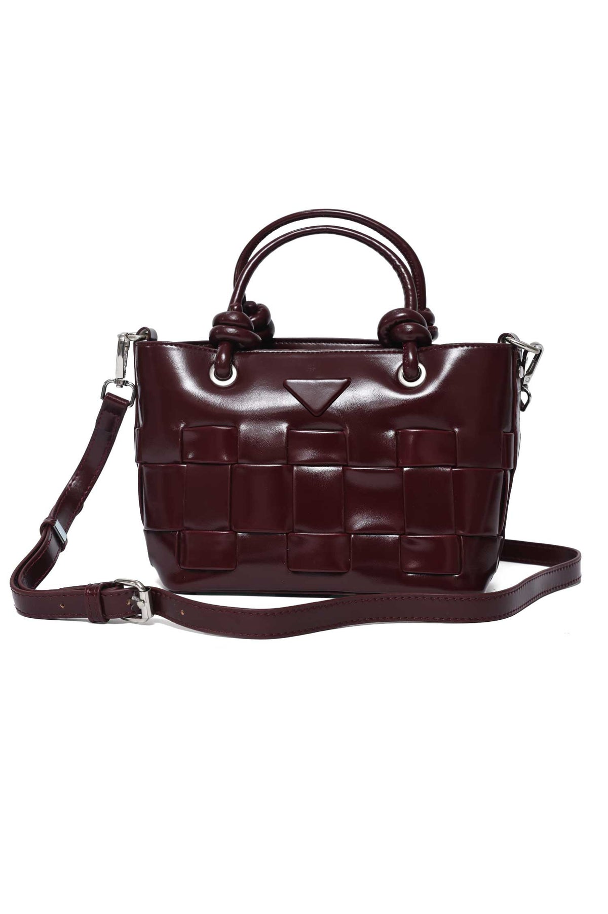 TACTILE GRID MINI BAG-MAROON