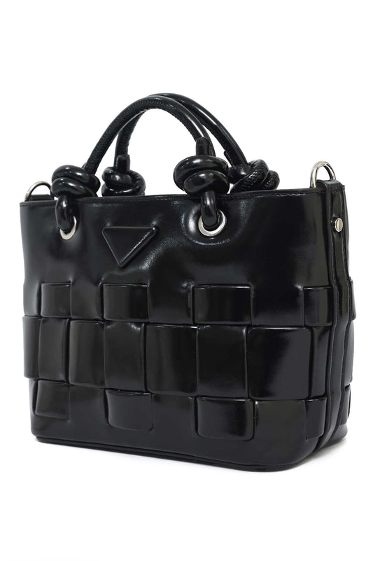 TACTILE GRID MINI BAG-BLACK