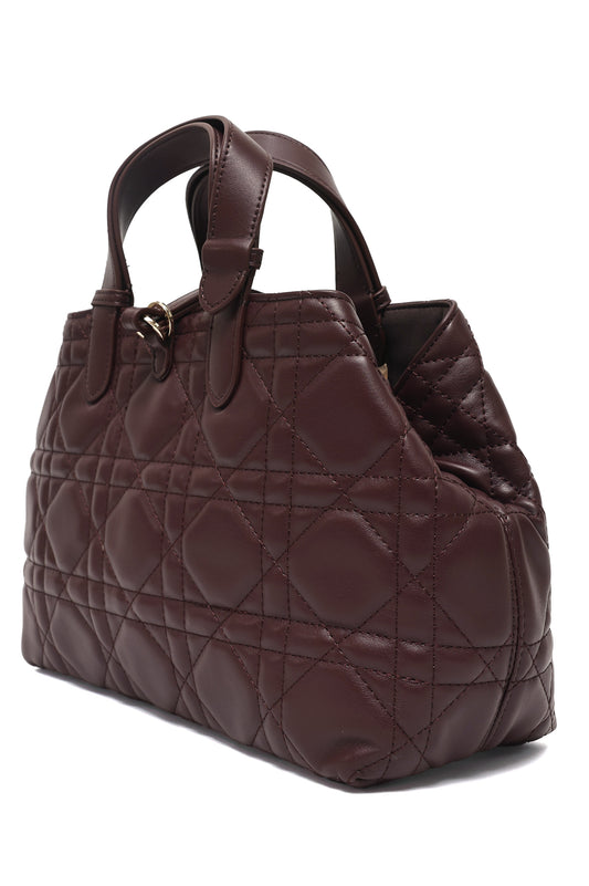 COUTURE PADDED HAND BAG-COFFEE