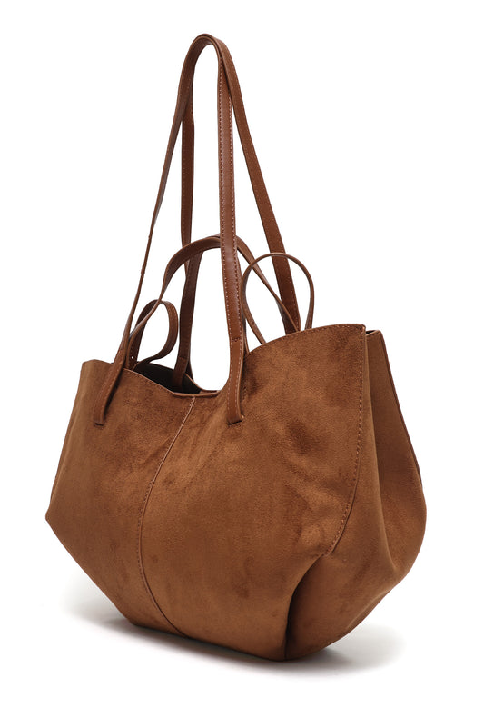 GRAND SHOULDER BAG-BROWN