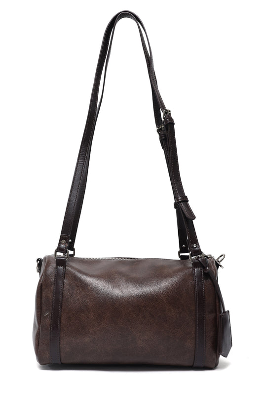 BARREL SHOULDER CARRY BAG-COFFEE