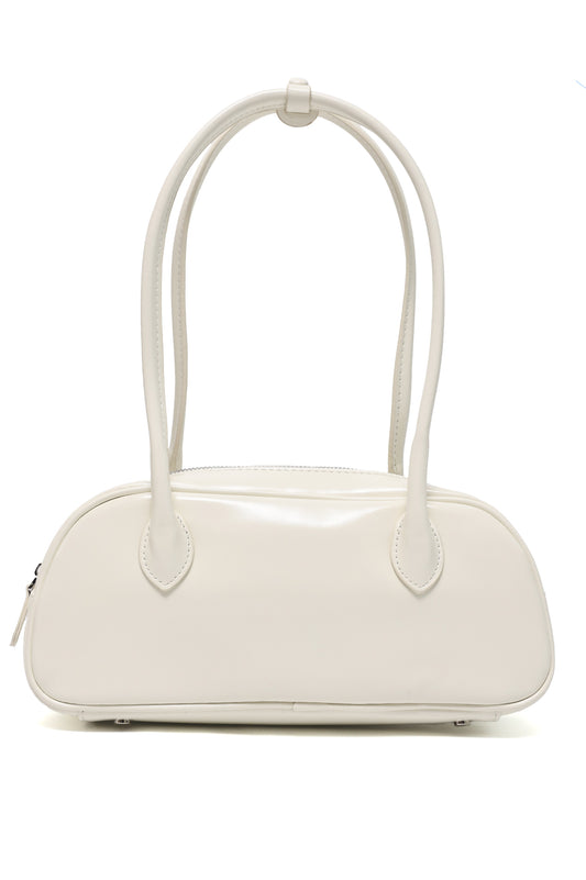 GRAND CURVE SHOULDER BAG-WHITE