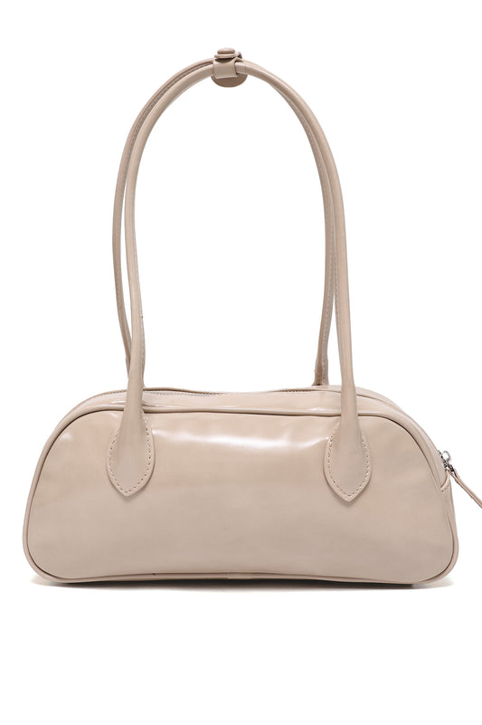 GRAND CURVE SHOULDER BAG-APRICOT