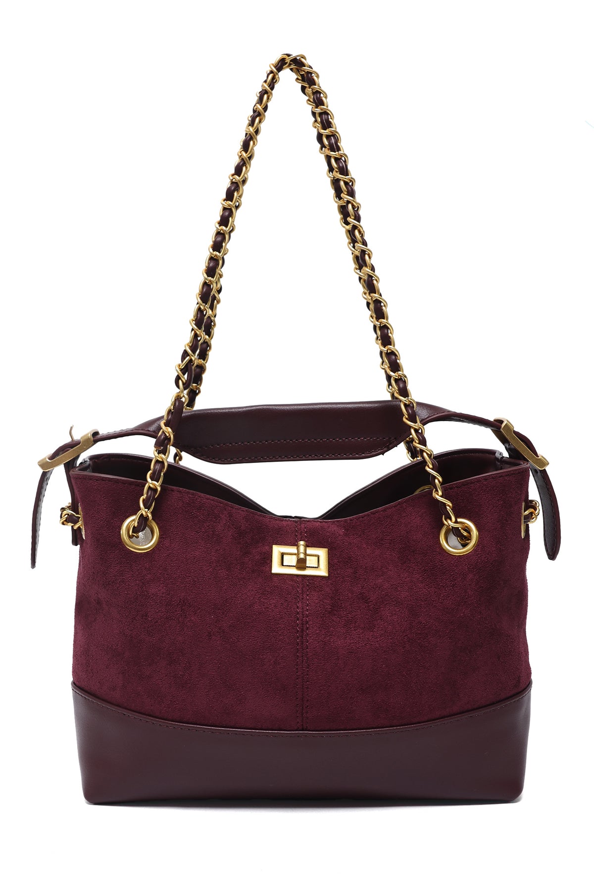 CLASSIC ARCH SHOULDER BAG-MAROON