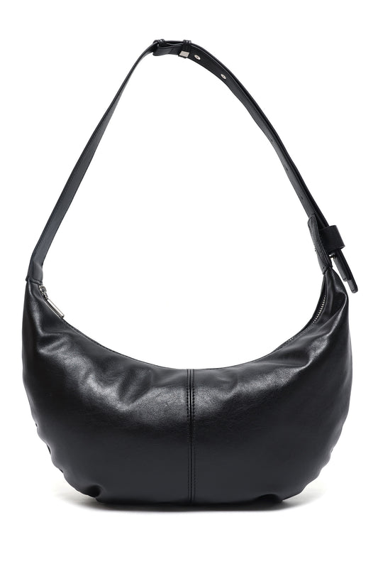 SHOULDER HOBO BAG-BLACK
