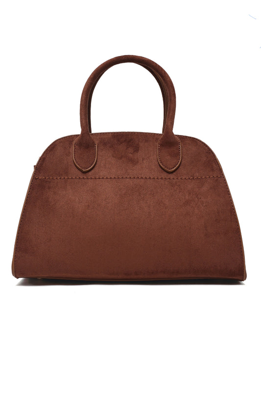 AVELINE ARCHLINE BAG-BROWN/SUEDE