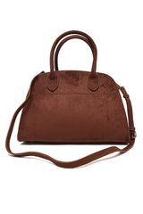 AVELINE ARCHLINE BAG-BROWN/SUEDE