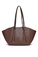 PRESTIGE WINGED SHOULDER BAG-COFFEE