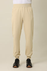 PLEAT DETAIL MODERN JOGGER PANT-BEIGE