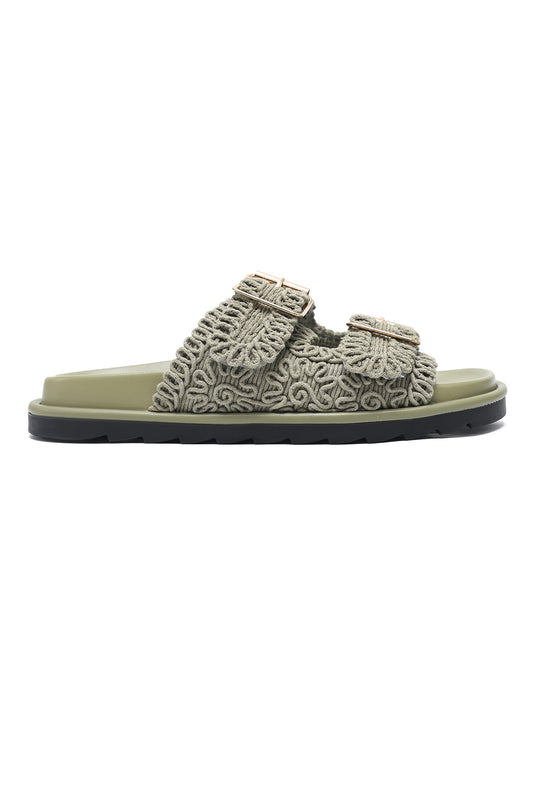 LUXORA DUAL STRAP SLIDE-GREEN