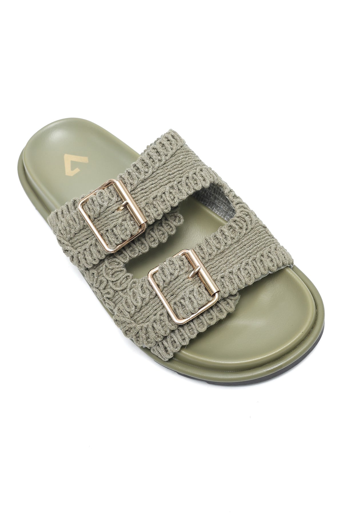LUXORA DUAL STRAP SLIDE-GREEN