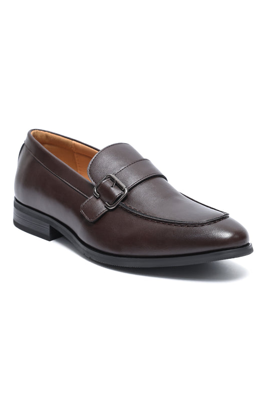 PREMIER BUCKLE APRON LOAFER-COFFEE