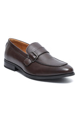 PREMIER BUCKLE APRON LOAFER-COFFEE