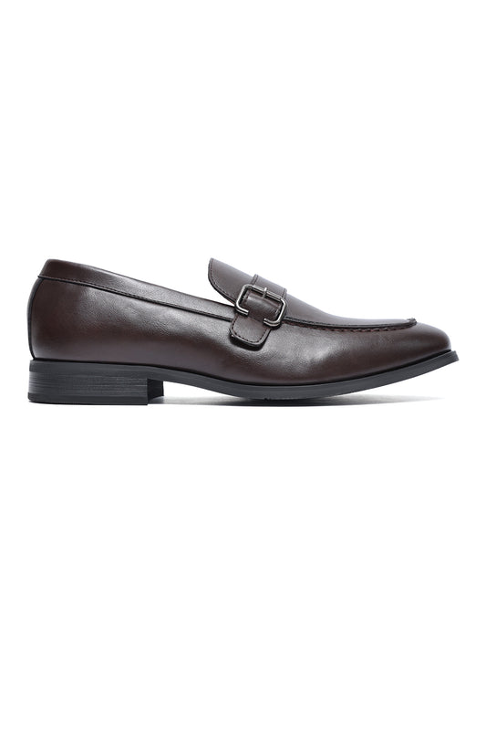 PREMIER BUCKLE APRON LOAFER-COFFEE