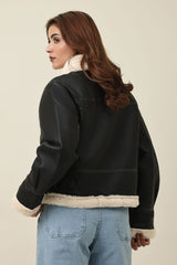 SHEARLUX ZIP JACKET-BLACK