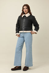 SHEARLUX ZIP JACKET-BLACK