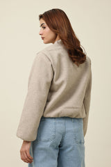 COMPACT RELAXED JACKET-KHAKI