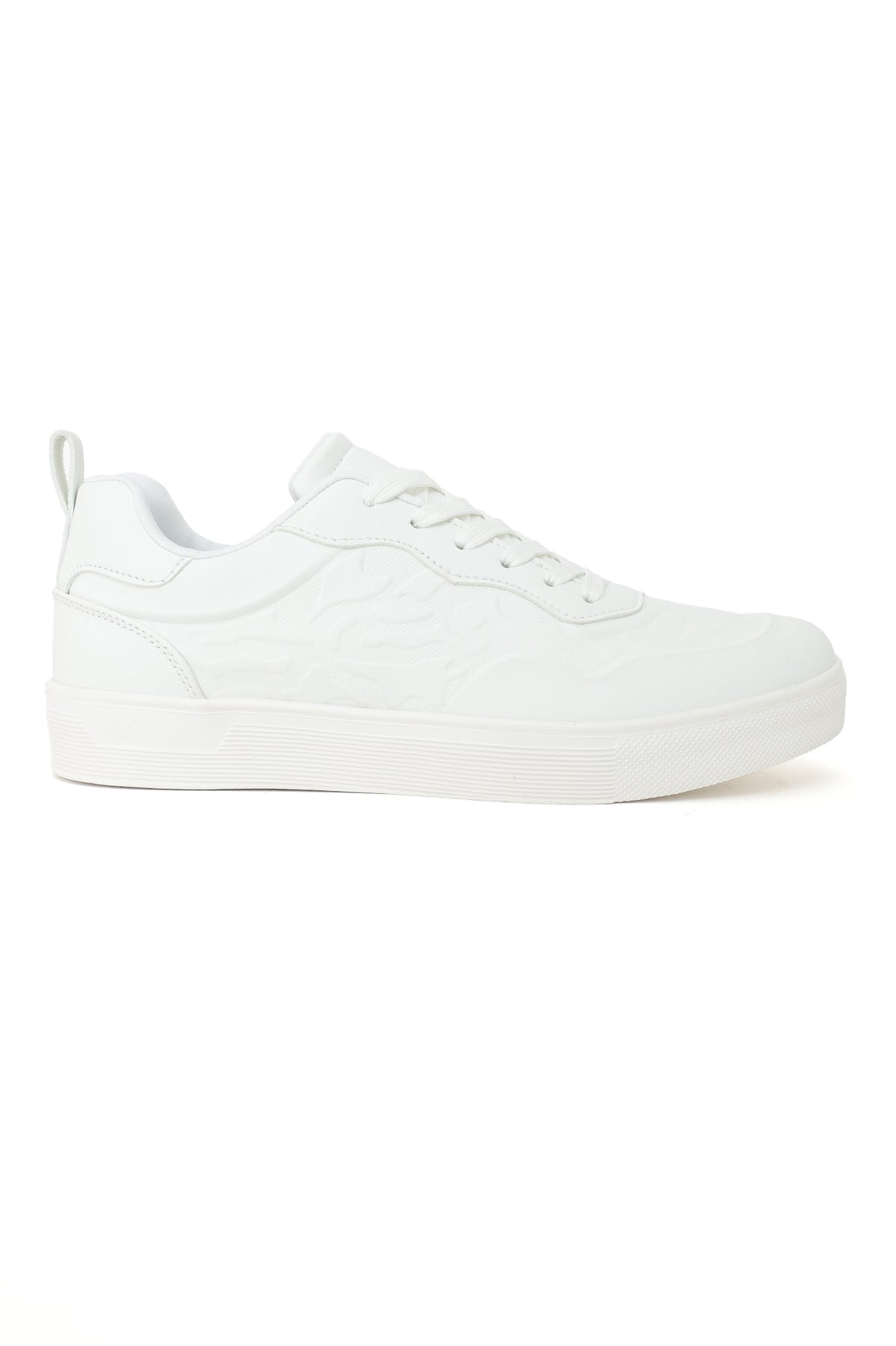 SHADOW STRIDE MATTE-FINISH SNEAKER-WHITE