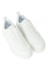 SHADOW STRIDE MATTE-FINISH SNEAKER-WHITE