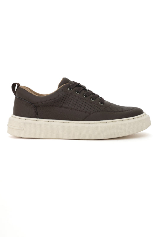 COFFEE CLOUD PERFORATED SNEAKER-COFFEE