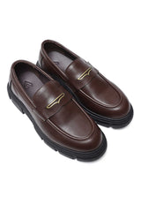 IMPERIAL CHUNKY SOLE LOAFERS-COFFEE