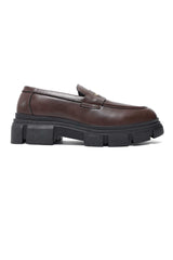 IMPERIAL CHUNKY SOLE LOAFERS-COFFEE