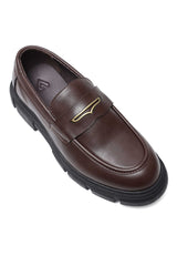 IMPERIAL CHUNKY SOLE LOAFERS-COFFEE