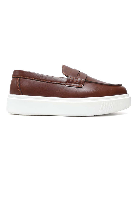 METRO LIFESTYLE LOAFERS-BROWN