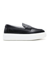 METRO LIFESTYLE LOAFERS-BLACK