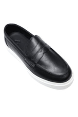 METRO LIFESTYLE LOAFERS-BLACK