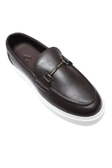 SMART CASUAL LOAFERS-COFFEE