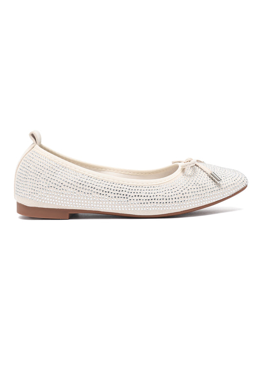 FEMININE GLITTER BALLET-BEIGE