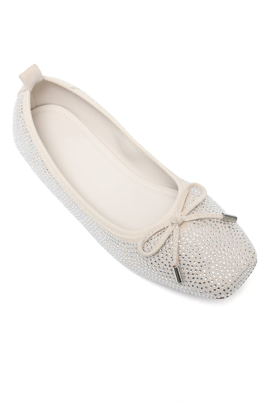 FEMININE GLITTER BALLET-BEIGE