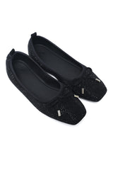 FEMININE GLITTER BALLET-BLACK