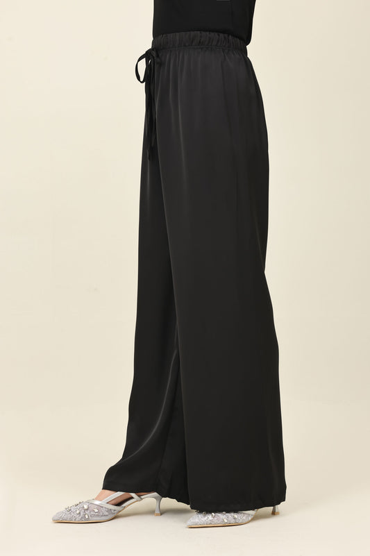 WHISPER GLIDE PALAZZO-BLACK